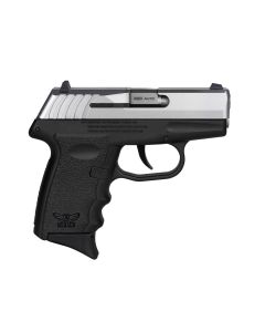 SCCY CPX-3 Sub-Compact Pistol - Stainless / Black | .380 Auto | 3" Barrel | 10rd | No External Safety