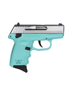 SCCY CPX-4 Sub-Compact Pistol - Stainless / SCCY Blue | .380 Auto | 3" Barrel | 10rd | Ambidextrous Safety