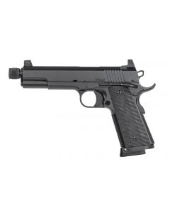 Dan Wesson WRAITH 1911 Pistol - Black | 9mm | 5.75" Threaded Barrel | 10rd | High Fixed Night Sights | G10 Grips