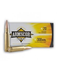 Armscor .308 Win. Rifle Ammo - 147 Grain |Full Metal Jacket