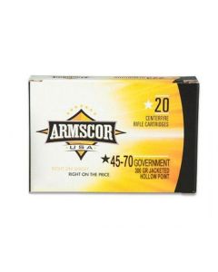 Armscor 45-70 Government Rifle Ammo - 300 Grain | Jacketed Hollow Point