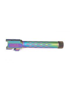 Faxon Firearms Match Series G17 Flame Fluted Barrel 416R - Threaded | Chameleon PVD