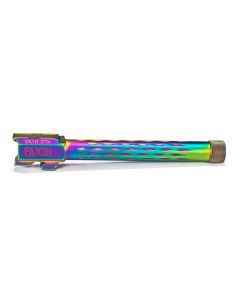 Faxon Firearms Match Series G34 Flame Fluted Barrel 416R - Threaded | Chameleon PVD