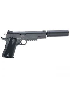 ATI GSG 1911 Pistol - Black | .22LR | 5" Threaded Barrel | 10rd | Faux Suppressor