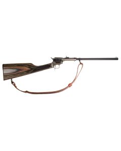 Heritage Rough Rider Rancher Carbine - Case Hardened | .22 LR | 16" Barrel | 6rd | Camo Laminate Stock | w/ Leather Sling