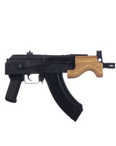 Century Arms Romanian Micro Draco Stamped AK-47 Pistol - Black | 7.62x39 | 6" Barrel | Wood Handguard