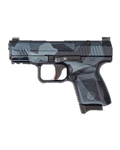 FACTORY BLEM - CANIK Creations TP9 Elite Sub Compact Pistol - Splinter Camo Blue | 9mm | 3.6" Barrel | 12rd/15rd Mag | Full Accessory Kit | BLEMISHED (Excellent Condition), sold As-Is NO RETURNS