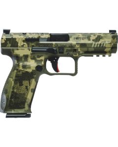 CANIK Creations METE SFT Pistol - Green Modern Digi Camo | 9mm | 4.46" Barrel | (1) 20rd & (1) 18rd Mag | Full Accessory Kit