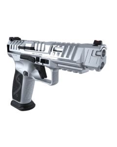 CANIK SFx RIVAL-S Pistol - Chrome | 9mm | 5" Barrel | 2 - 18rd Mag | Optic Cut w/ Co-witness Sights | Steel Frame