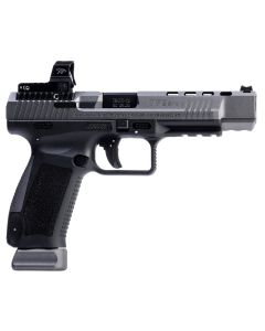 CANIK TP9SFx Pistol - Tungsten | 9mm | 5.2" Barrel | 2 - 20rd Mag | Full Accessory Kit | Includes MeCanik MO2 Optic