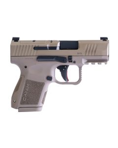 CANIK METE MC9 Pistol - FDE | 9mm | 3.18" Barrel | 1 - 15rd & 1 - 12rd Mag | Optic Ready w/ Co-Witness Sights | Full Accessory Kit