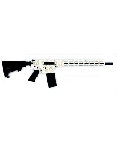 GLFA AR15 Rifle - White (Saved By The Splatter) | .223 Wylde | 16" Heavy Barrel | 15.25" M-LOK Handguard