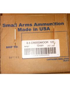 Armscor 6.5 Creedmoor Rifle Ammo - 123 Grain |Hollow Point Boat Tail | 200rd Case (10 Boxes)