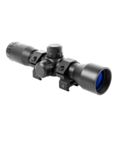 Aim Sports Tactical Rifle Mil-Dot Scope - Black | Includes Rings | 4x32mm