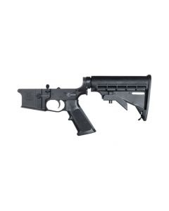 FACTORY BLEM - KE Arms KE-15 Forged Complete AR15 Lower - Black | M4 Buttstock | BLEMISHED, sold As-Is NO RETURNS