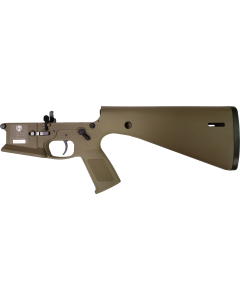 KE Arms KP-15 Polymer Complete AR15 Lower Receiver - FDE | SLT Trigger & Ambidextrous Controls | Integral Buttstock & Pistol Grip