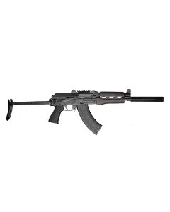 Zastava ZPAP92 AK-47 Rifle- Dark Wood Handguard | 7.62x39 | 16.5" Barrel | Pinned and Welded Muzzle Extension | Underfolder Stock 