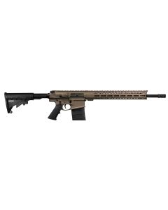 Live Free Armory LF308 Billet AR-10 Battle Rifle - FDE | .308Win / 7.62NATO | 18" Barrel | 15" LFA Free Float M-LOK Rail | Classic M4-Style Stock