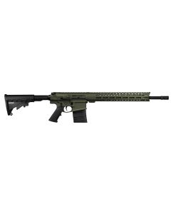 Live Free Armory LF308 Billet AR-10 Battle Rifle - OD Green | .308Win / 7.62NATO | 18" Barrel | 15" LFA Free Float M-LOK Rail | Classic M4-Style Stock