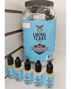 Liberal Tears Gun Oil Point of Sale Jar - 44x 1oz bottles | Bacon Scented