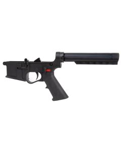 E3 Arms SFI-15 Complete Polymer AR-15 Lower Receiver - Black | E-SAFE FCS  Fire Control Group | A2 Pistol Grip