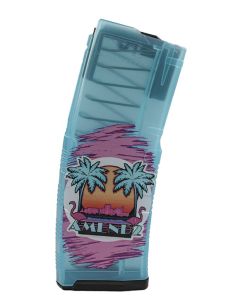 Amend2 MOD C AR-15 Mag - Translucent Miami Vice Teal | 30rd | 5.56 NATO
