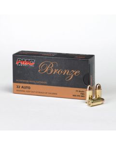 PMC Bronze  .32 ACP Handgun Ammo - 71 Grain | FMJ