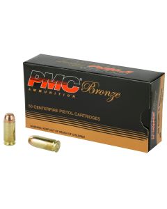 PMC Bronze .40 S&W Handgun Ammo - 165 Grain | FMJ-FP | 50rd Box