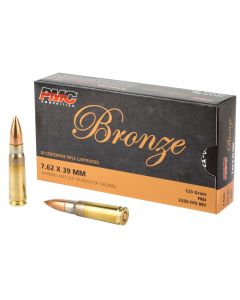 PMC Bronze 7.62x39 Rifle Ammo - 123 Grain | FMJ