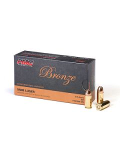 PMC Bronze 9mm Luger Handgun Ammo - 115 Grain | JHP