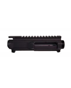 Durkin Precision Billet Machined Slick Side AR-15 Upper Receiver - Black | No Forward Assist or Brass Deflector
