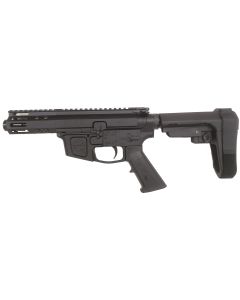 FM FM9 Billet AR15 Pistol - Black | 9mm | 3" Barrel | SBA3 Brace| Mag NOT Included