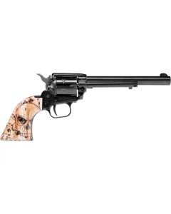 Heritage Rough Rider Revolver - Black | .22 LR | 6.5" Barrel | 6rd | Dead Man's Hand Grips
