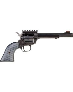 Heritage Rough Rider Revolver - Black | .22 LR | 6.5" Barrel | 6rd | Carbon Fiber Grips | w/ Picatinny Rail