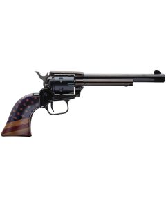 Heritage Rough Rider Revolver - Black | .22 LR | 6.5" Barrel | 6rd | Gold USA Flag Grips