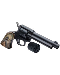 Heritage Rough Rider Revolver - Satin Black | .22 LR / .22 WMR | 4.75" Barrel | 6rd | Camo Laminate Wood Grips