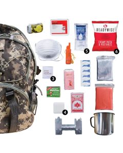 ReadyWise 64 Piece Survival Backpack - Camo
