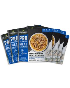 ReadyWise Outdoor Pro Adventure Meal - Beef Stroganoff with Mushroom Cream Sauce | 6 Pack