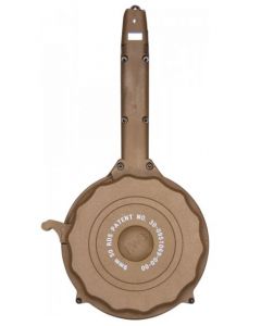 RWB 9mm Drum Magazine - Tan | 50rd | Gen 2 | Fits Glock 17, 19, 26, 34