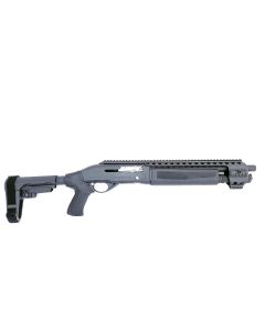 Black Aces Tactical Pro Series S Rail Semi-Auto Shotgun - Black | 12ga | 13" Barrel | Quad & Top Rail | SBA3 Brace