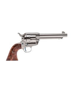Standard Manufacturing Single Action Revolver - Nickel Plated | .45 LC | 4.75" Barrel | 6rd | Walnut Grips