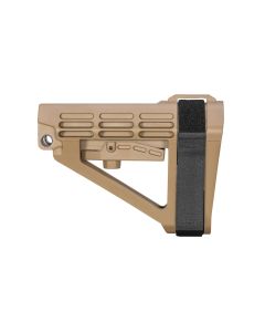 SB Tactical SBA4 Pistol Stabilizing Brace - FDE | Mil-Spec Carbine Buffer Compatible