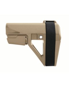 SB Tactical SBA5 Pistol Stabilizing Brace - FDE | Mil-Spec Carbine Buffer Compatible