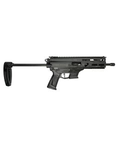 Grand Power Stribog SP9A3G Pistol - Black | 9mm | 8" Threaded Barrel | 30rd | Utilizes Glock Style Mags | PDW Brace w/ Tailhook