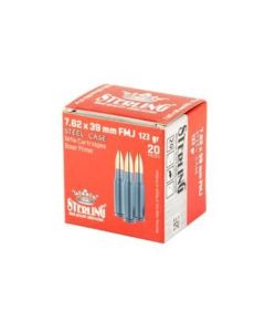 Sterling Exclusive Steel Cased 7.62x39 Rifle Ammo - 123 Grain | FMJ