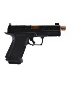 Shadow Systems MR920 Combat Pistol - Black | 9mm | 4.5" Spiral Fluted Bronze Match Barrel (Threaded) | 15rd | Tritium Sights | Optic Cut