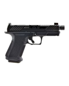 Shadow Systems MR920 Elite Pistol - Black | 9mm | 4.5" Spiral Fluted Match Barrel (Threaded) | 15rd | Tritium Sights | W/ Optic Cut | Weight-Optimizing Window Cut