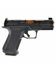Shadow Systems MR920 Elite Pistol - Black | 9mm | 4" Spiral Fluted Bronze Match Barrel | 15rd | Tritium Sights | W/ Optic Cut | Weight-Optimizing Window Cut