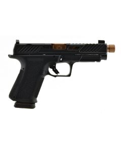 Shadow Systems MR920L Elite Pistol - Black | 9mm | 5" Spiral Fluted Bronze Match Barrel (Threaded) | 15rd | Tritium Sights | W/ Optic Cut | Weight-Optimizing Window Cut