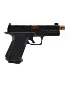 Shadow Systems MR920 Combat Pistol - Black | 9mm | 4.5" Spiral Fluted Bronze Match Barrel (Threaded) | 10rd | Tritium Sights | Optic Cut